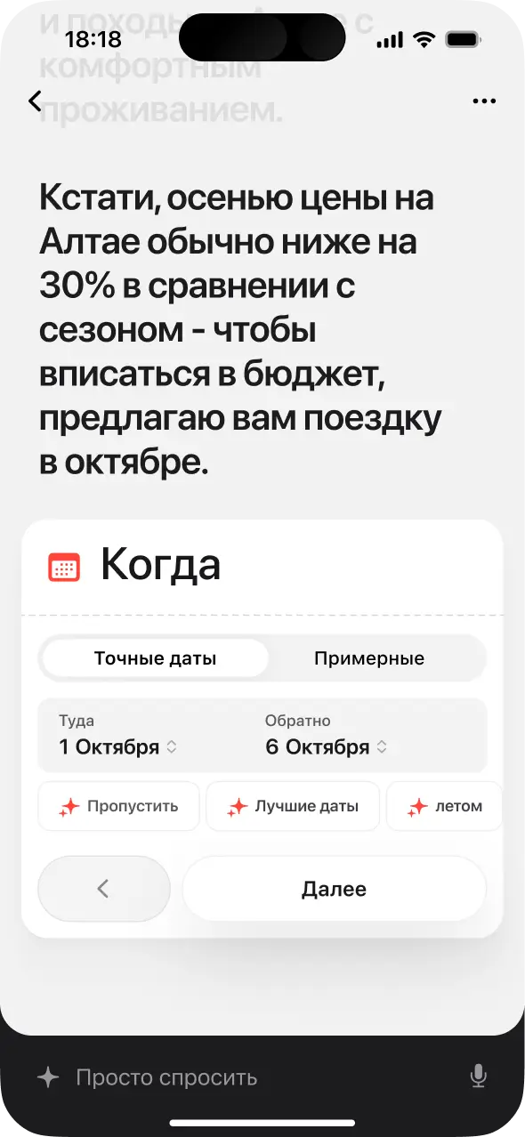 Когда вы планируете путешествие?